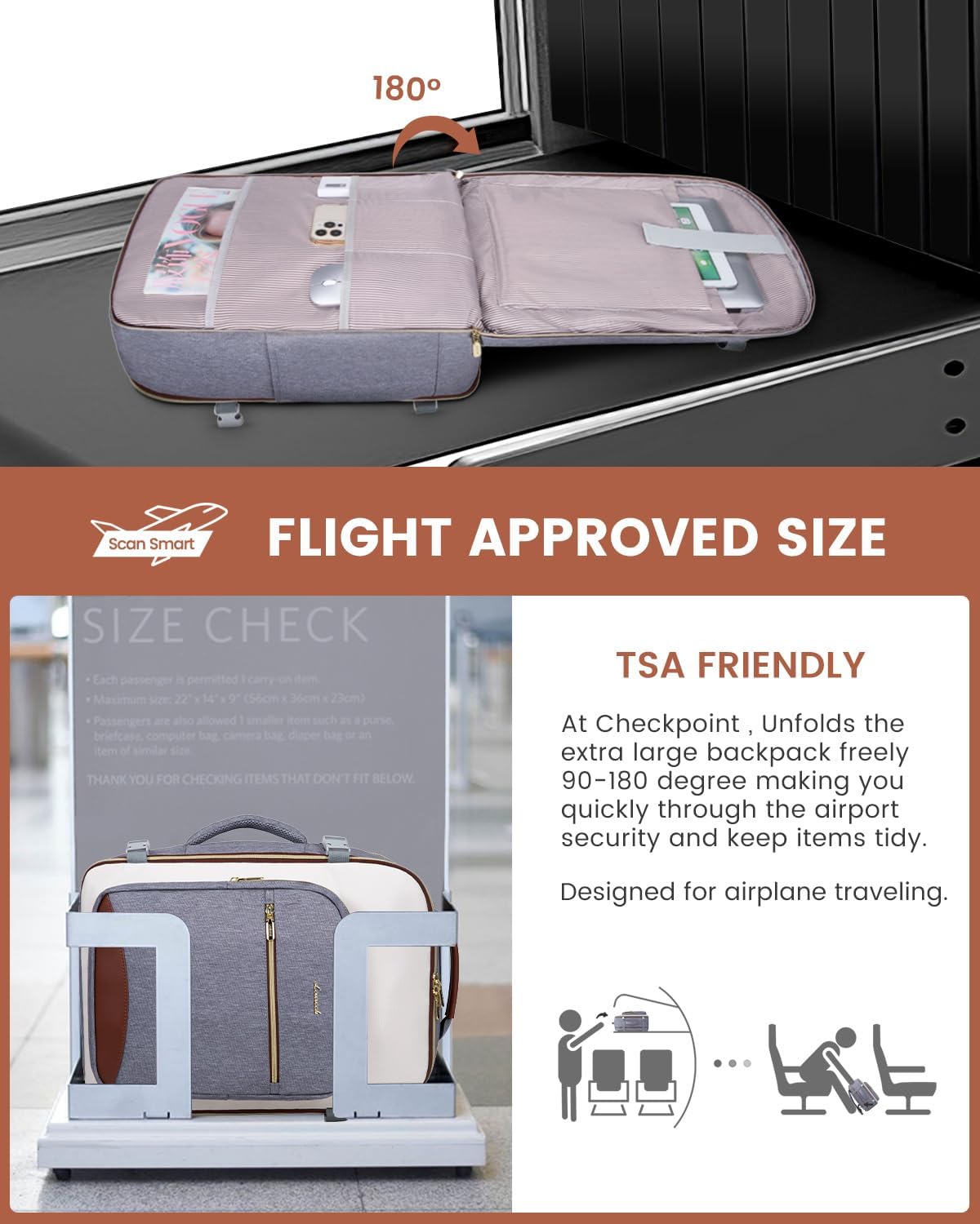 Thumbnail 1 de LOVEVOOK 50L Travel Backpack