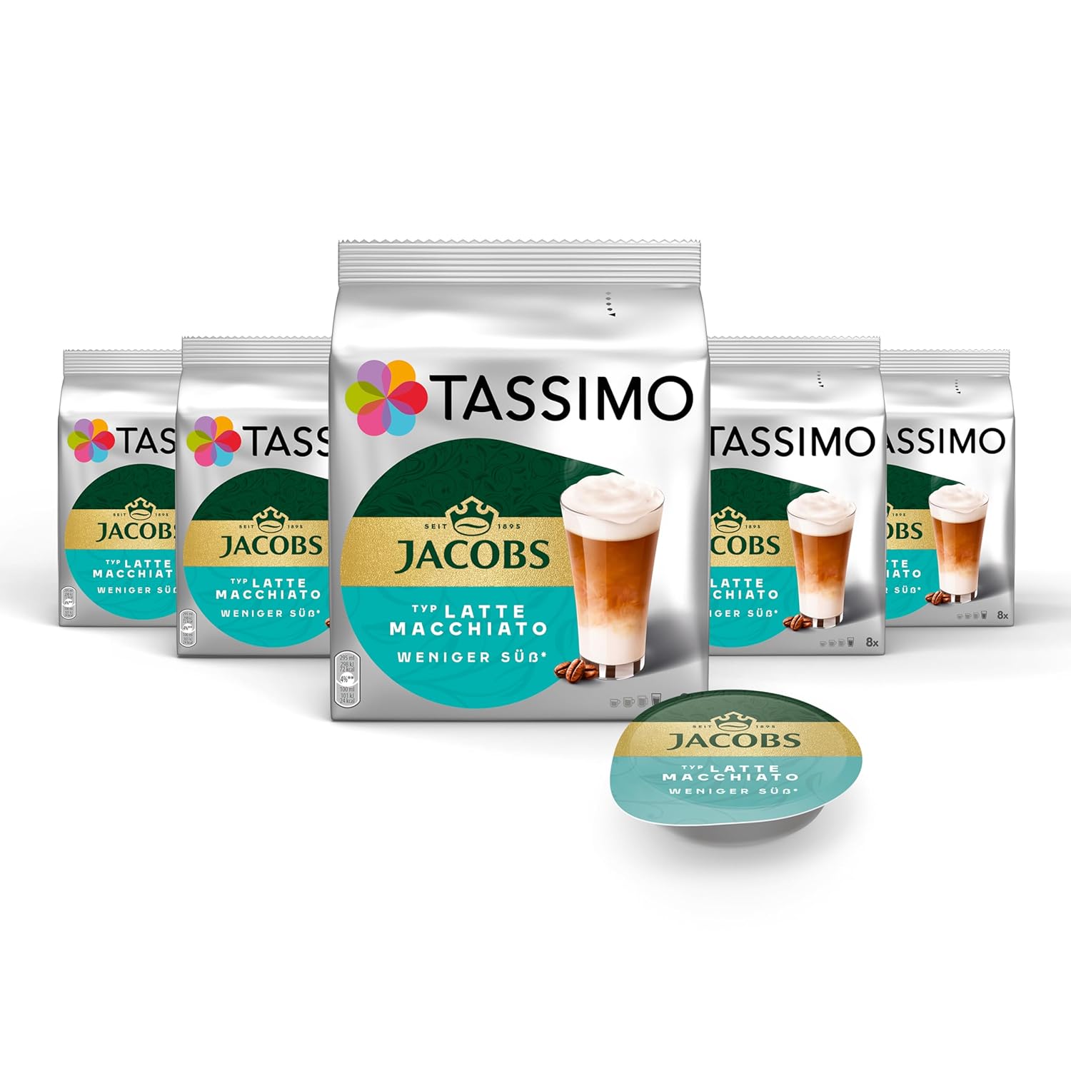 Thumbnail 6 de Jacobs Latte Macchiato Caramel Tassimo Kapseln – 40 Kaffeekapseln in 5 Packungen