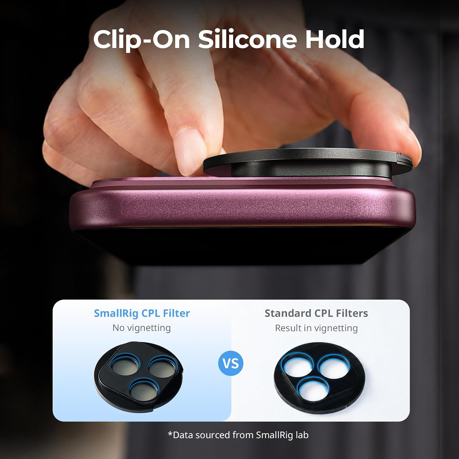 Thumbnail 5 de SmallRig 6733 46mm Clip-On CPL Filter for iPhone 18 Pro and Pro Max
