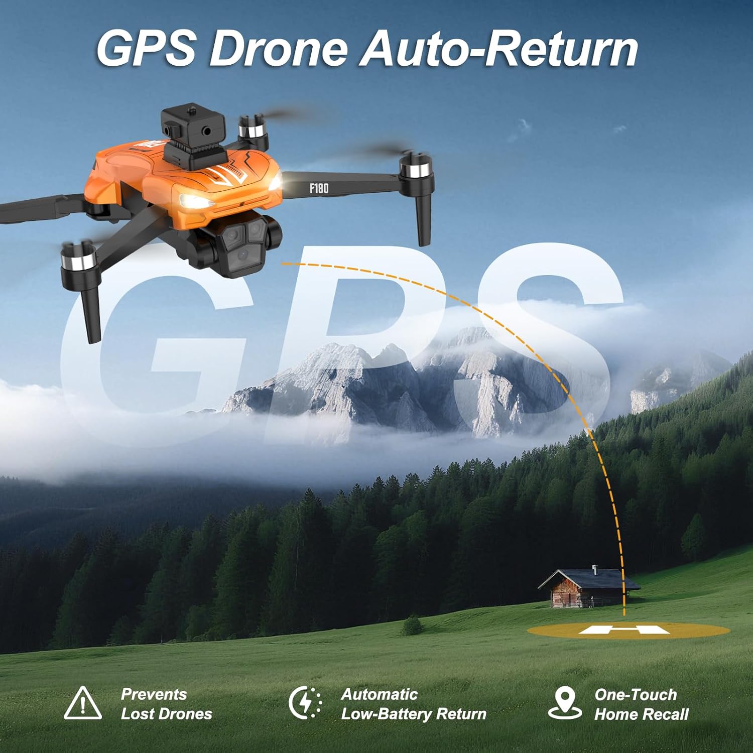 Detalle de govogorc Drone GPS con fotocamera 4K, telecomando con schermo 4,5", ritorno automatico ed evitamento ostacoli
