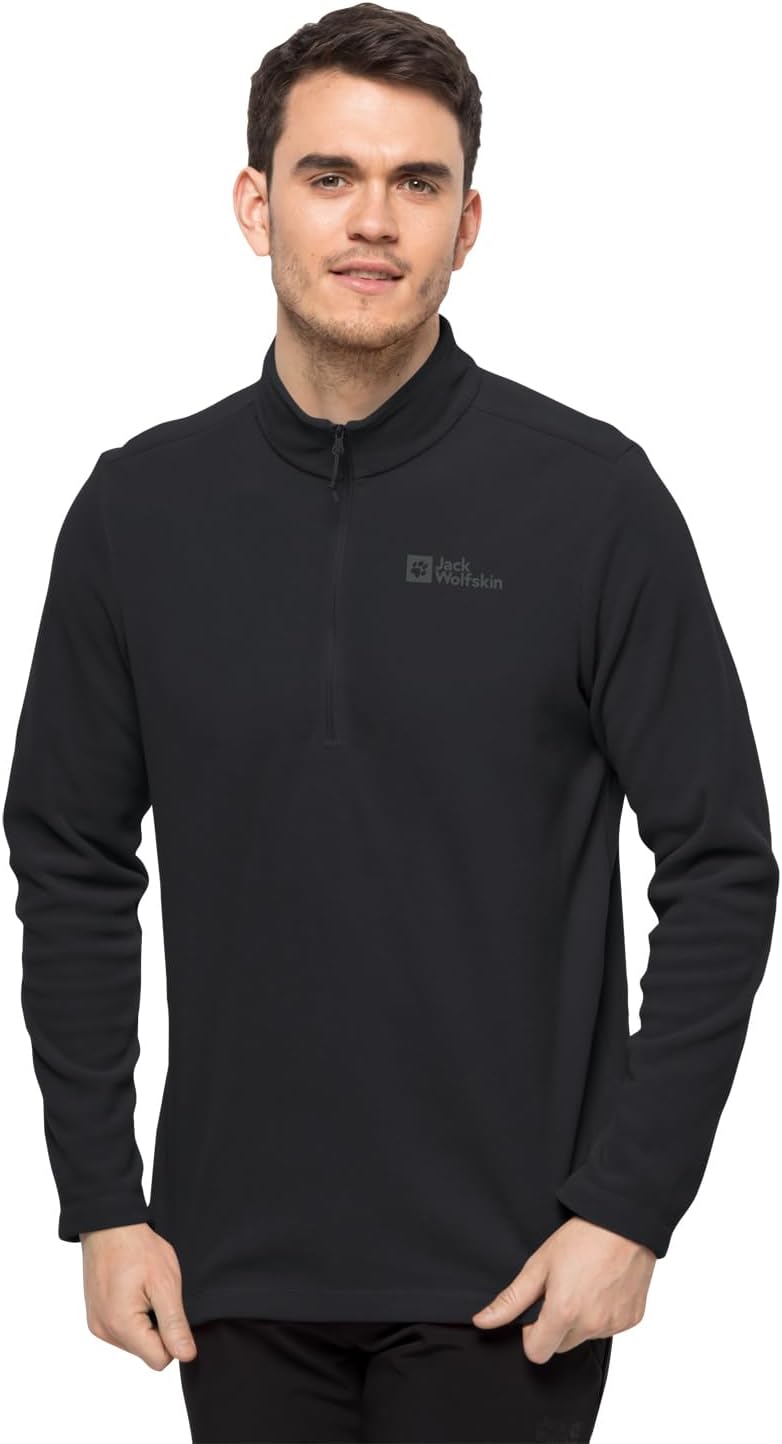 Detalle de Jack Wolfskin Taunus Hz M – męska bluza polarowa Polartec 100 z wysokim kołnierzem