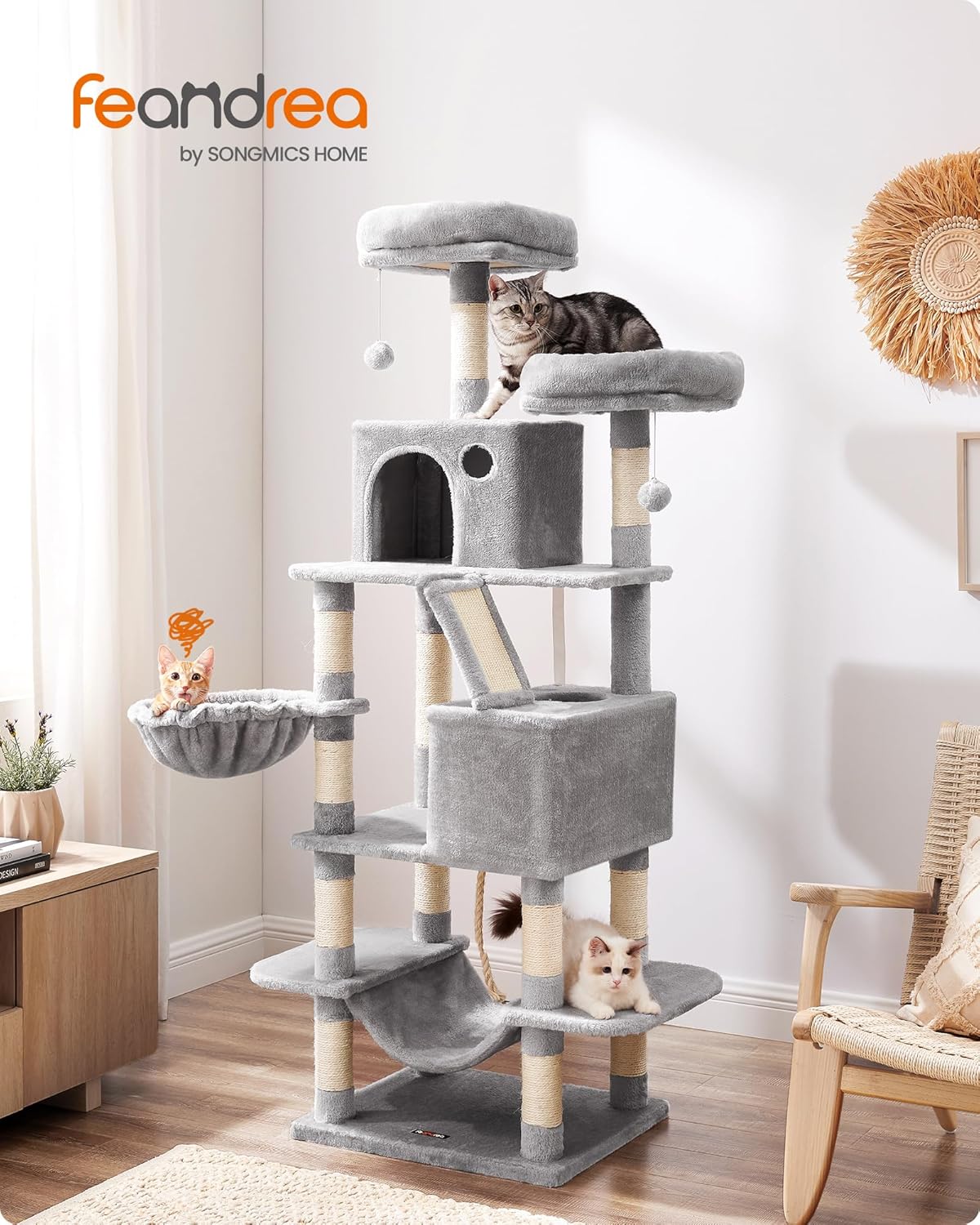 Detalle 2 de Feandrea PCT165W01 Árbol para gatos 168 cm