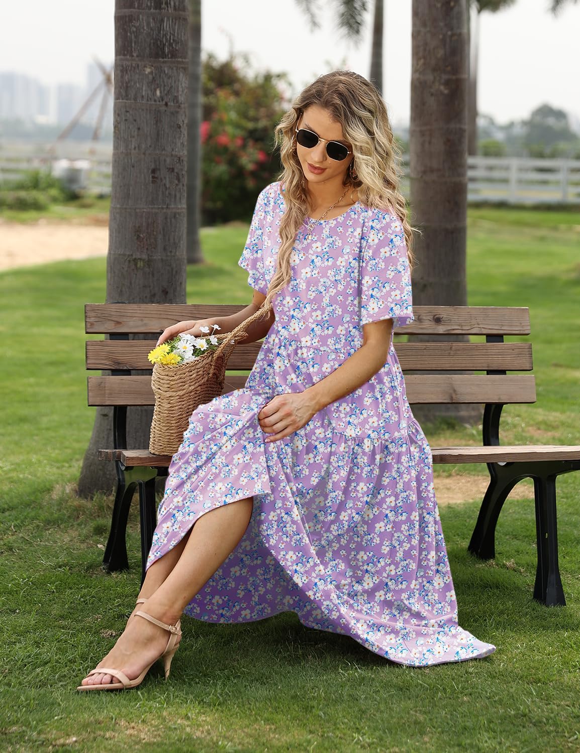 Detalle 2 de YESNO EJF Bohemian Floral Maxi Dress