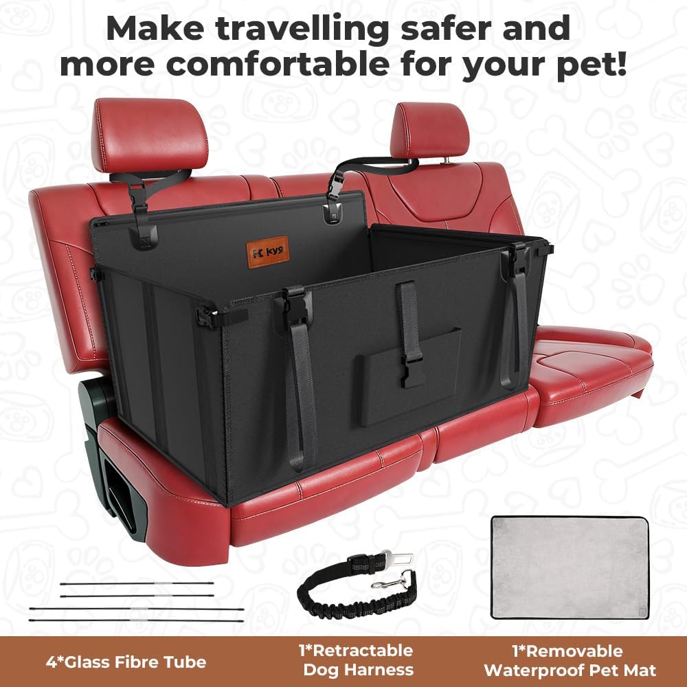 Thumbnail 3 de KYG Dog Car Seat for Medium & Large Dogs (L) – Robust, Waterproof and Foldable