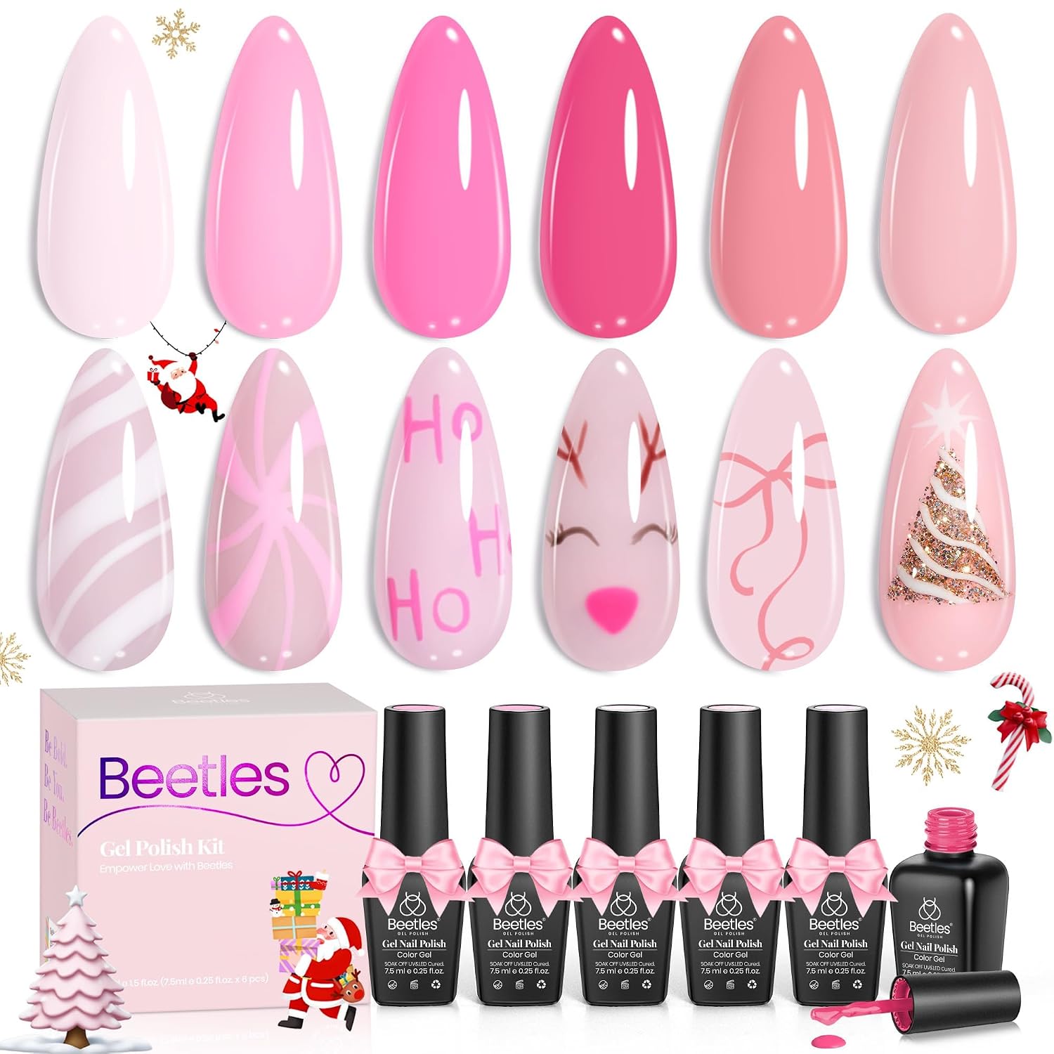 Thumbnail 6 de Beetles Pink Melody Gel Polish 6 Colors 💅
