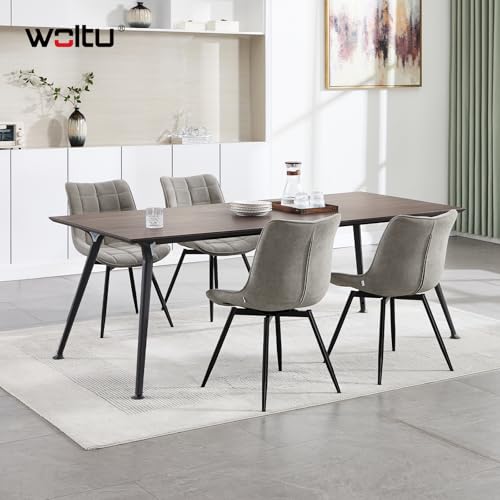 Detalle 2 de WOLTU Juego de 4 Sillas Giratorias Tapizadas 🪑 Modernas