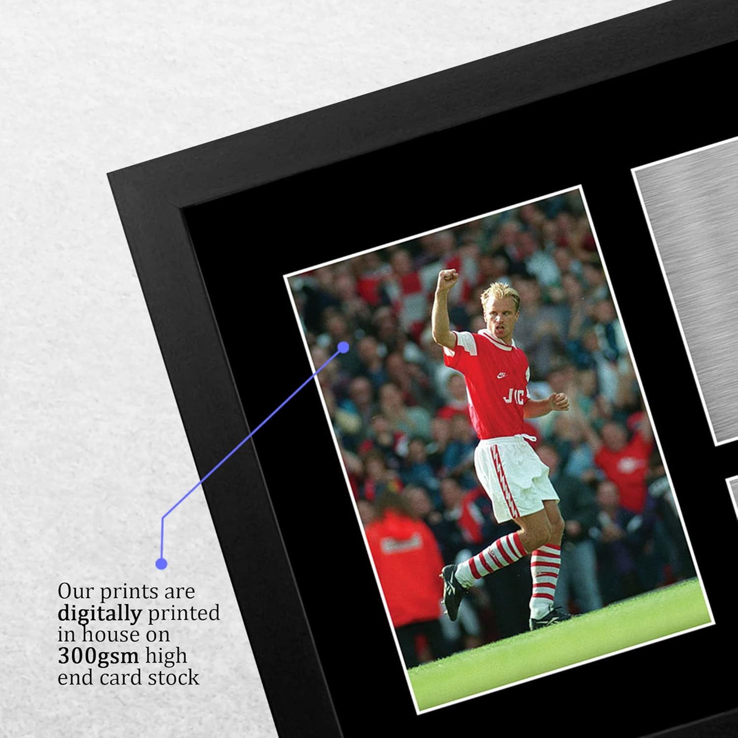 Thumbnail 3 de HWC Trading FR A4 Dennis Bergkamp gift framed signed autograph style photo (A4)