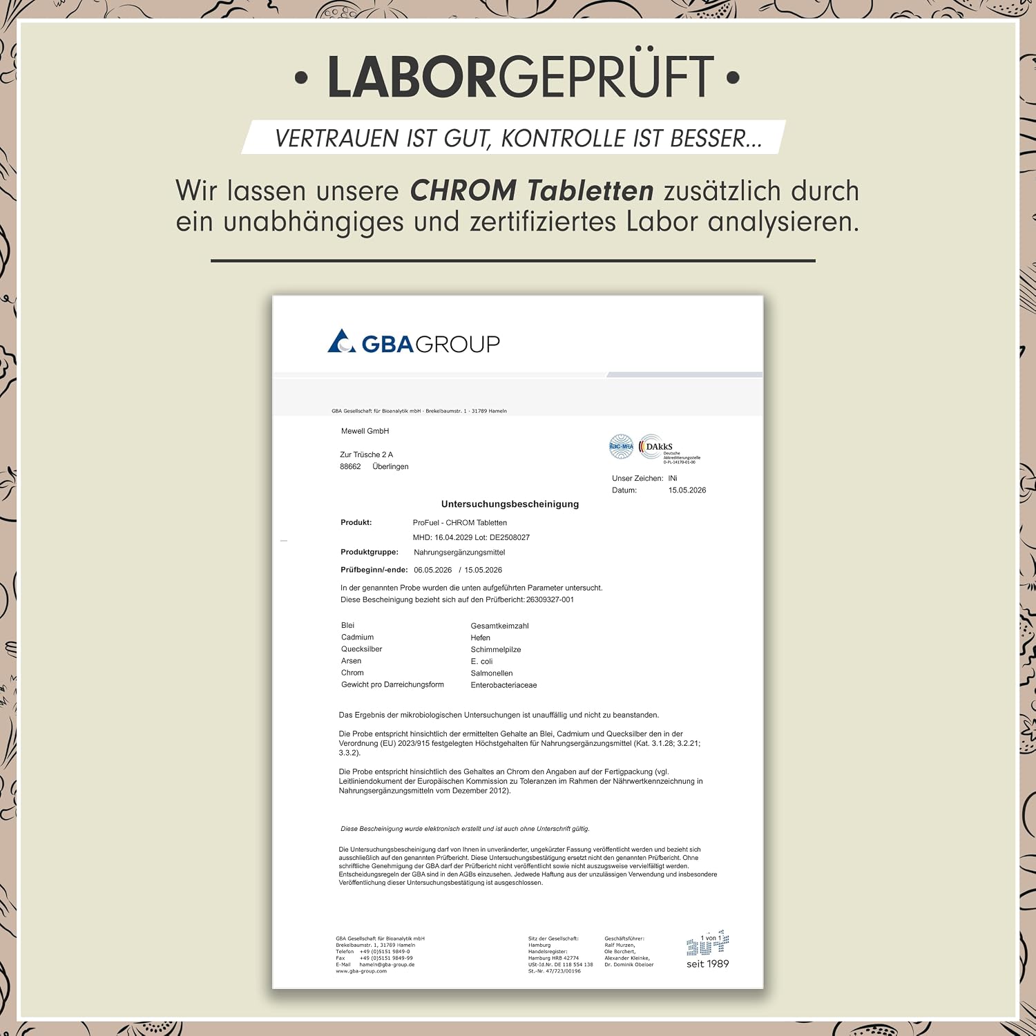 Thumbnail 4 de Chrom Picolinat 365x Tabletten 200 mcg Chrom