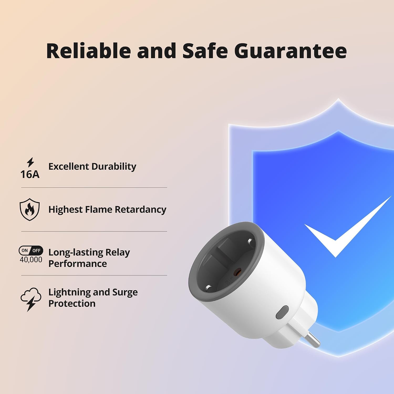 Thumbnail 5 de SONOFF S60ZBTPF Intelligente Steckdose Zigbee – Fernbedienung, Energieüberwachung, Timer, Überlastschutz und Zigbee-Repeater (4er Pack)