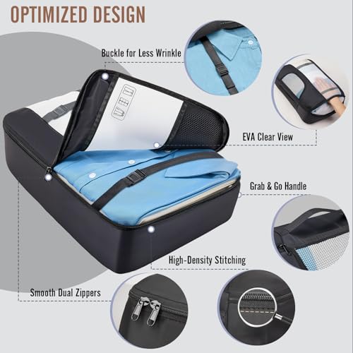 Detalle de Veken Packing Cubes Set (10 or 8) for Travel Essentials