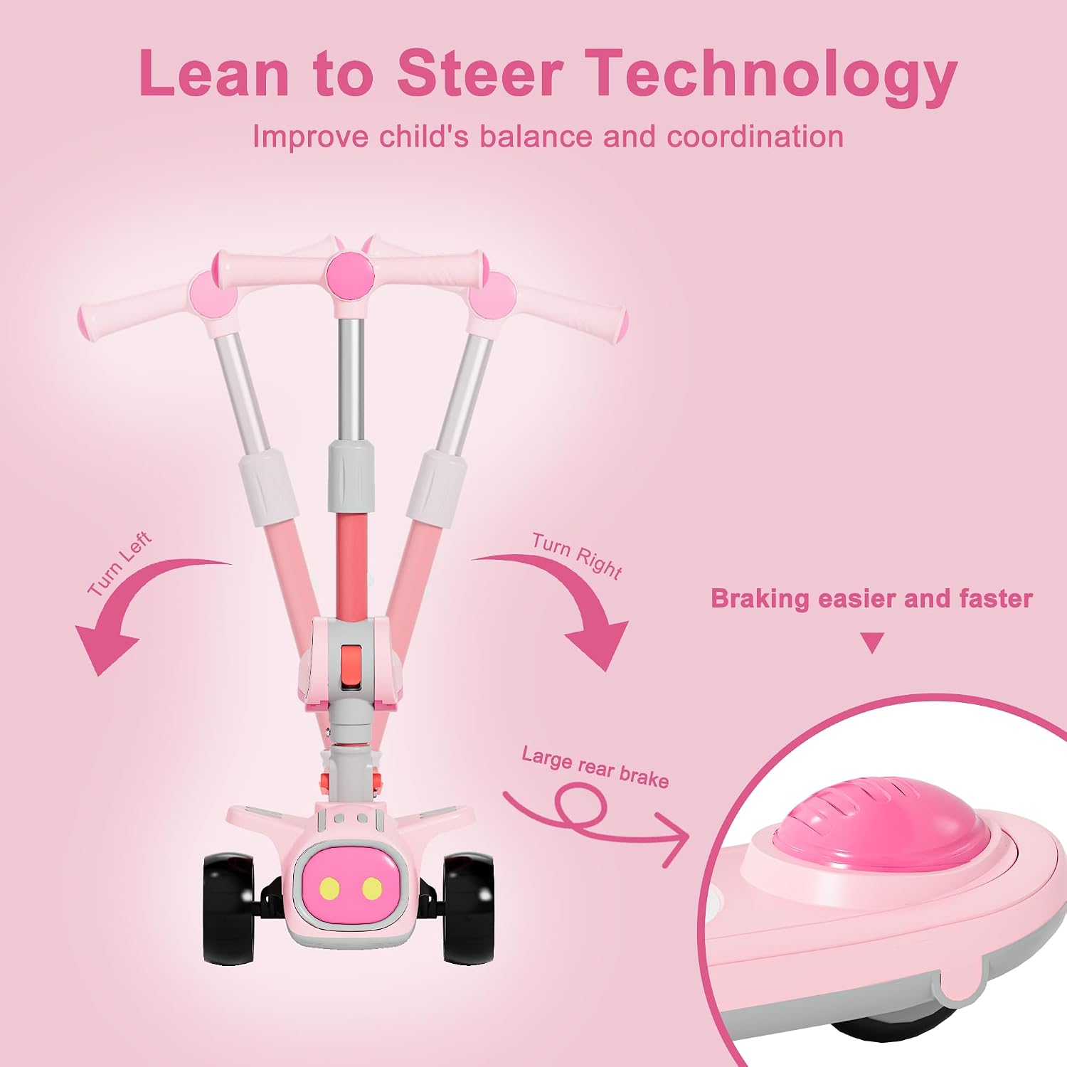 Thumbnail 4 de Unbreakable 2-in-1 Kids Scooter Ages 3-8 ๐ด