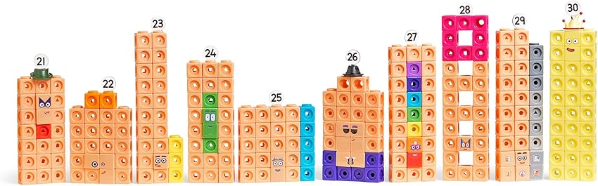Thumbnail 4 de Learning Resources MathLink Cubes Numberblocks 21–30, 20 actividades