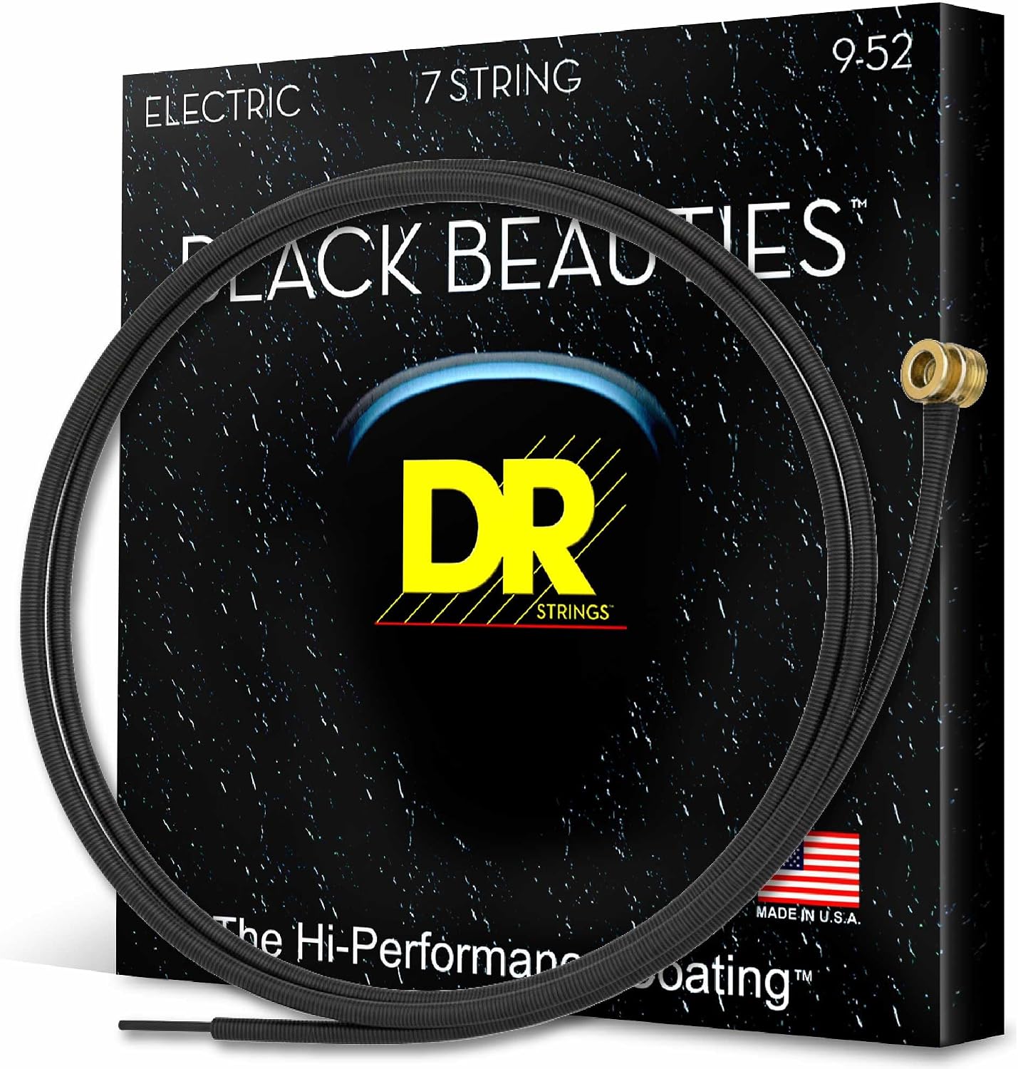 Thumbnail 1 de DR Strings Black Beauties – Jeu de cordes pour guitare électrique (Medium, 10-13-17-26-36-46)