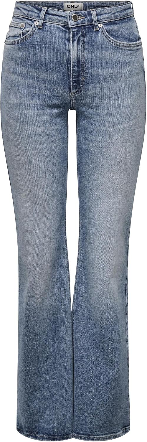 Detalle de ONLY Onljuicy HW Flared DNM Dot023 NOOS jeans flare da donna