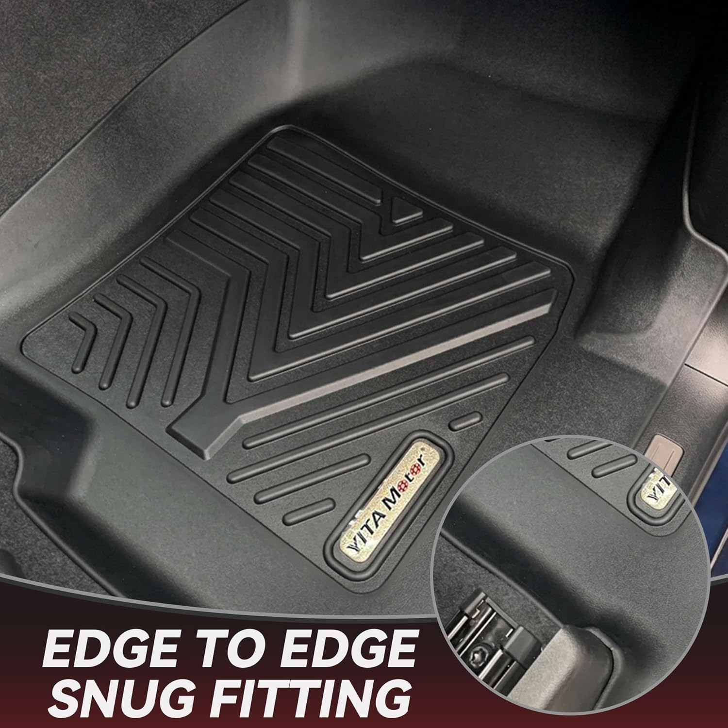Thumbnail 4 de YITAMOTOR Black Floor Mats for 2019-2026 Chevrolet Silverado/GMC Sierra Crew Cab (Underseat Storage Box)