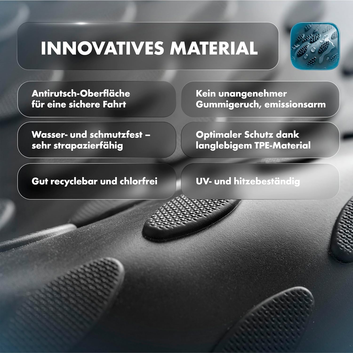 Thumbnail 5 de WALSER XTR Kofferraumwanne für Citroen C4 Cactus (09/2014–2018) – 100% passgenaue Antirutschmatte aus TPE