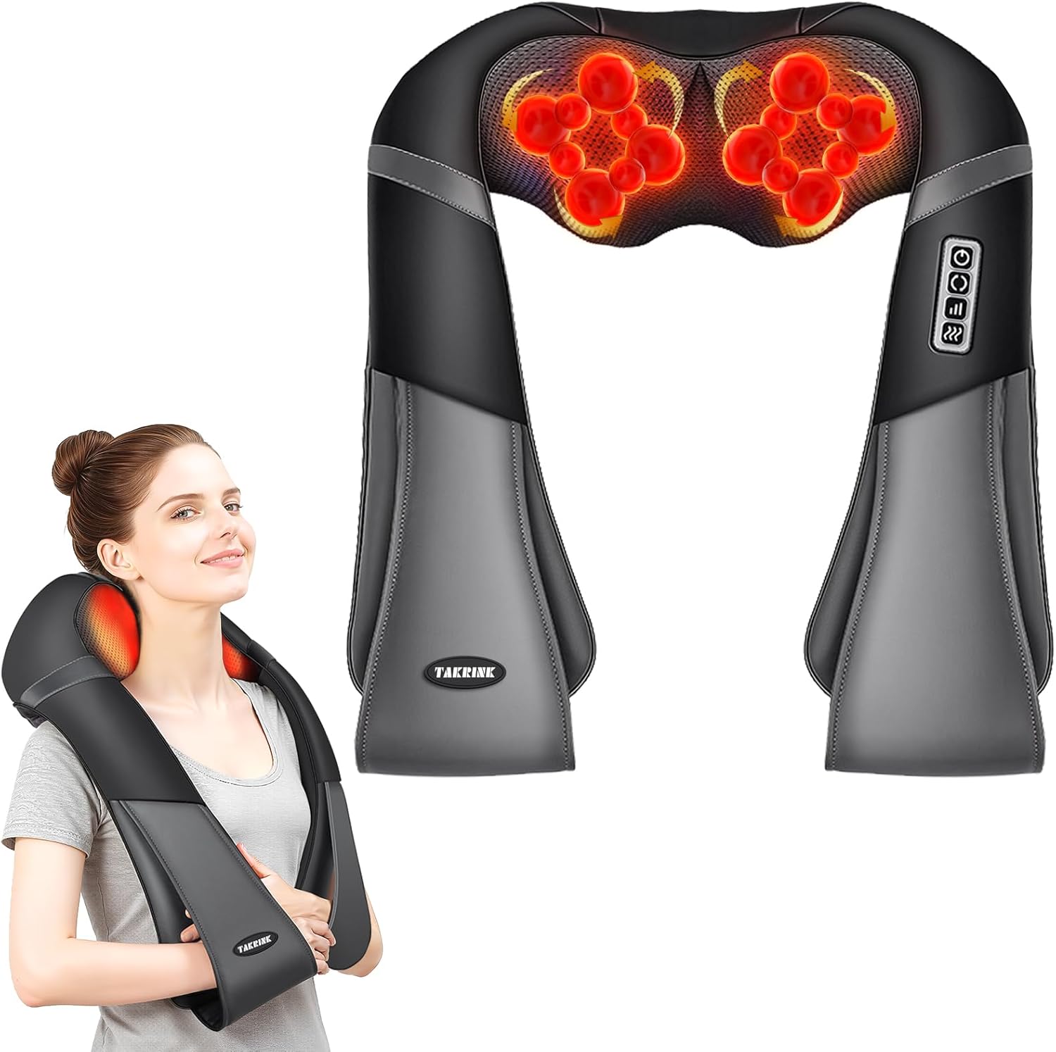 TAKRINK Massaggiatore Cervicale 16 testine