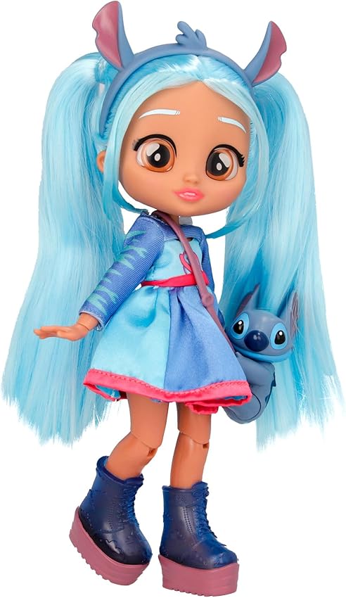 Detalle 2 de BFF by BEBÉS LLORONES Disney Stitch muñeca articulada 🎎