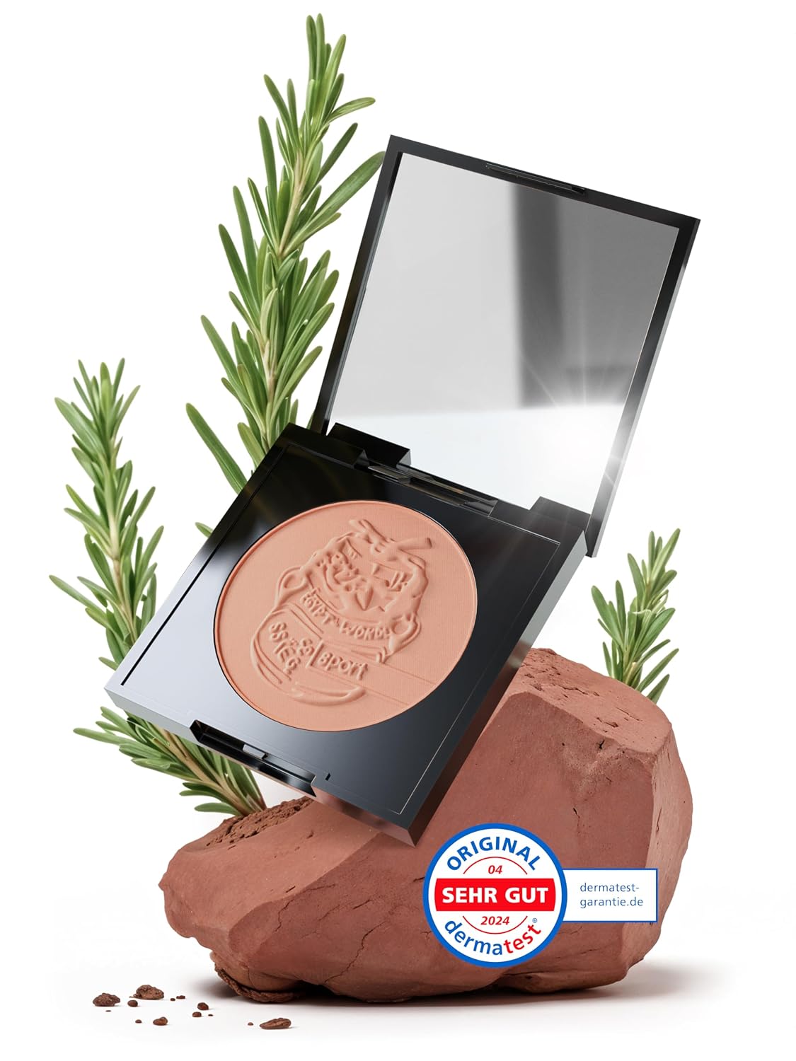 Detalle de EGYPT-WONDER Compact Single Matt Puder – Mineralpuder für einen ebenmäßigen, matten Teint (10 g)