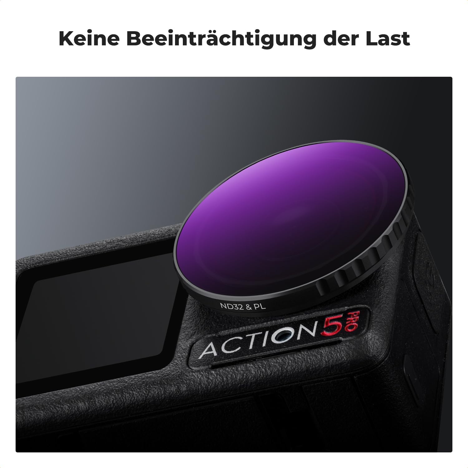 Thumbnail 5 de K&F CONCEPT ND Filtersets Push-in für Osmo Action 5 Pro