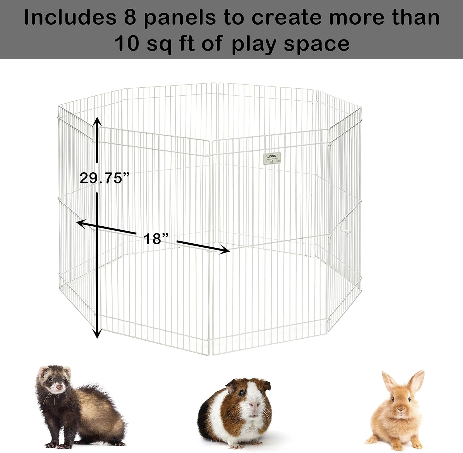 Detalle de MidWest Maisons pour Animaux de Petite Taille – Stylo d'exercice 100-29 Ferret Nation pour petits animaux