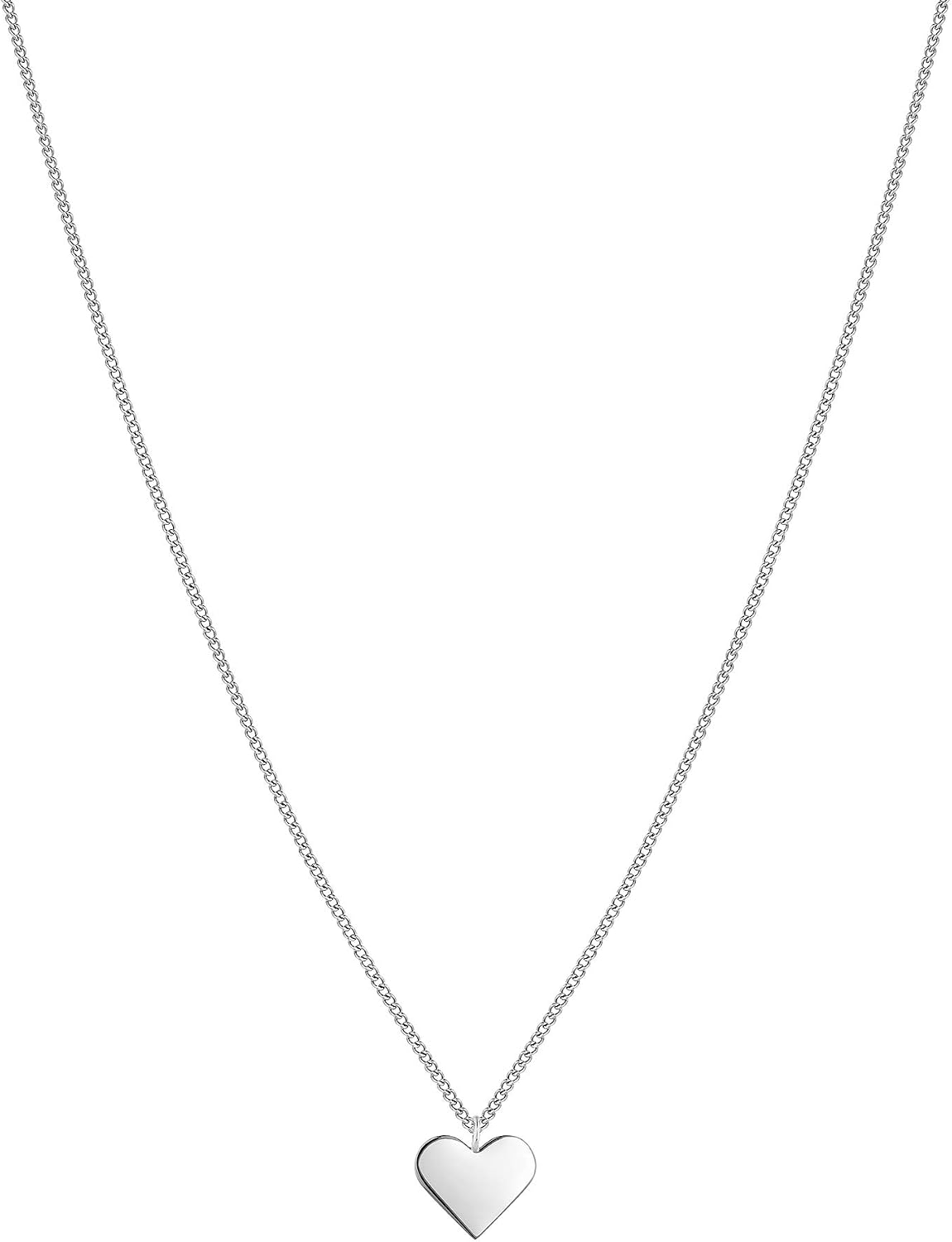 Detalle de Tamaris Damen-Halskette mit Herzanhänger – Edelstahl, IP-Gold poliert, 45 cm (verlängerbar)