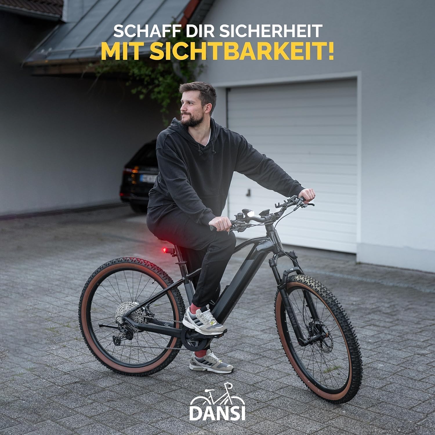 Thumbnail 1 de DANSI Fahrradleuchten-Set StVZO I LED-Fahrradlicht – Front und Rücklicht, 30/15 Lux