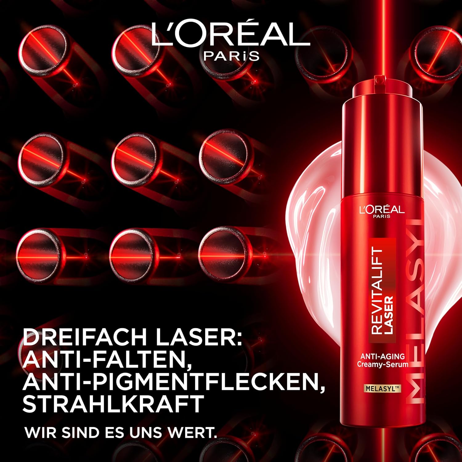 Thumbnail 1 de L'Oréal Paris Revitalift Laser Dreifach Serum – Anti-Aging cremiges Serum für straffere Haut und pigmentflecken