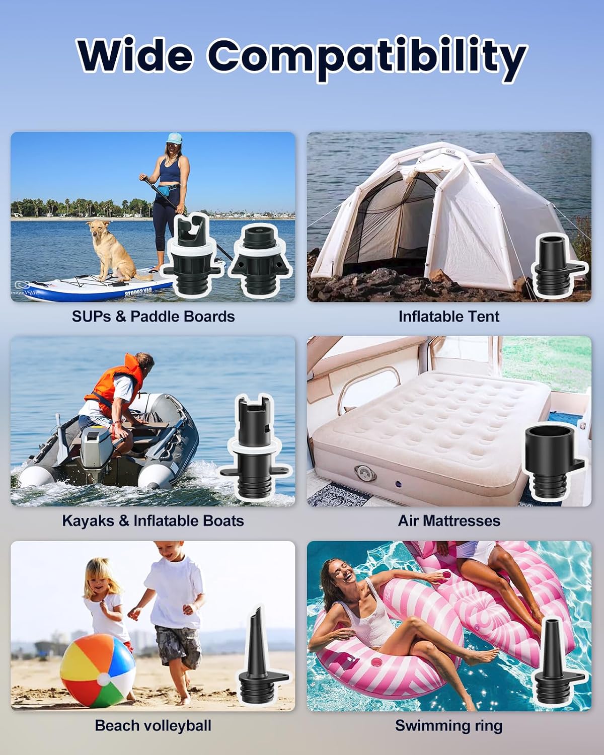 Thumbnail 6 de BESCOST Electric Paddle Board Pump 20PSI with LED Light – 5000mAh Dual-Port SUP Pump