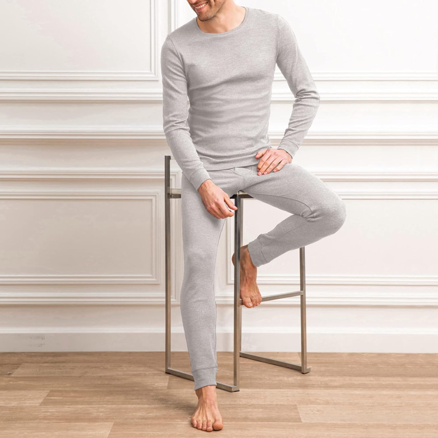 Thumbnail 2 de Damart T‑shirt homme col rond manches longues Thermolactyl degré 3