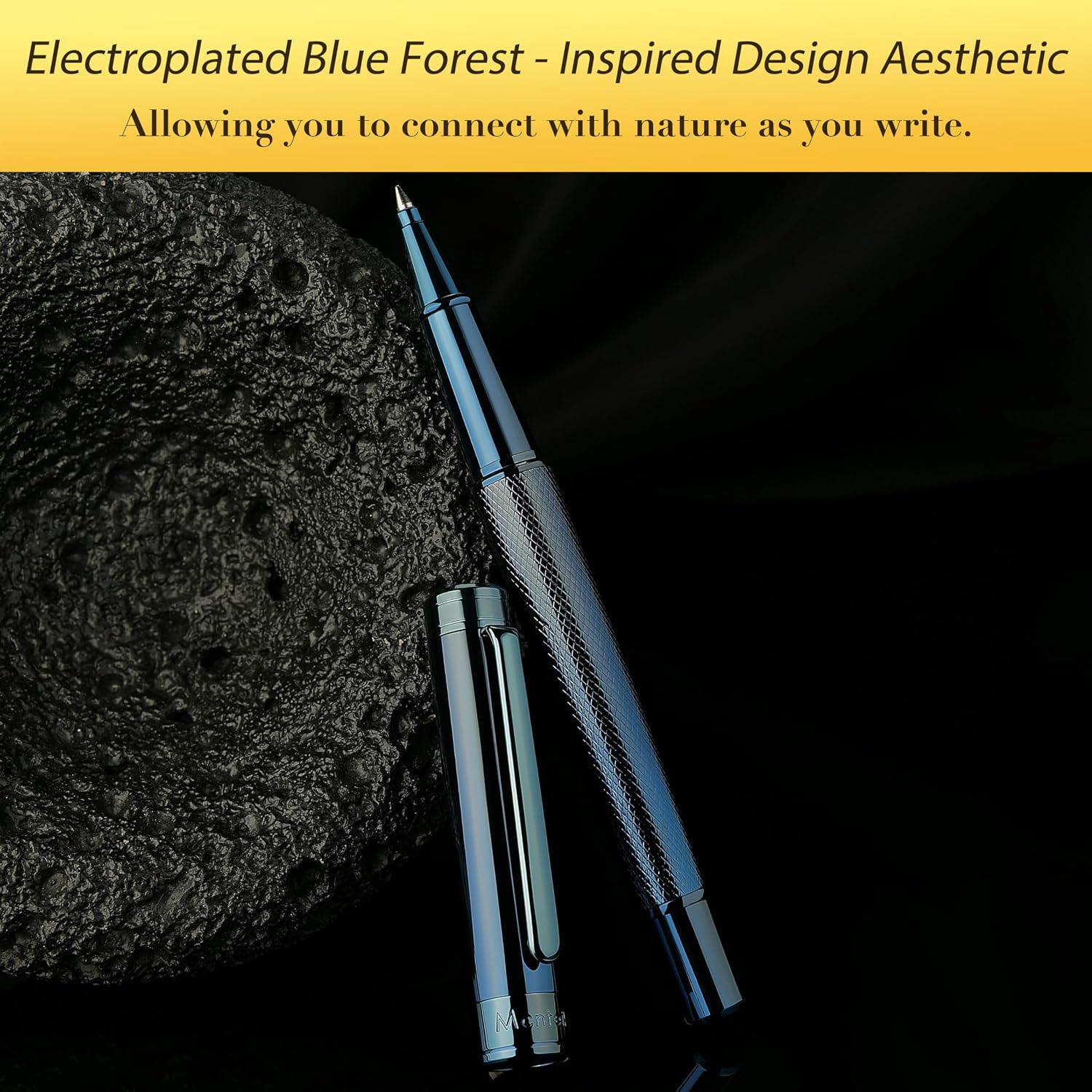Detalle 2 de MCNTEIK Rollerball Pen, Electroplated Blue