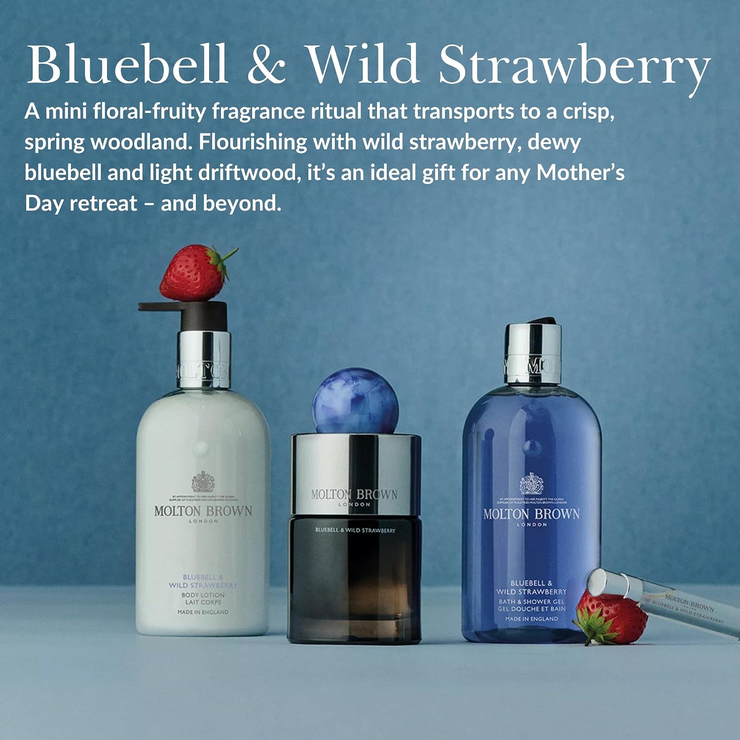 Thumbnail 3 de Molton Brown Bluebell & Wild Strawberry Bath & Shower Gel 300 ml