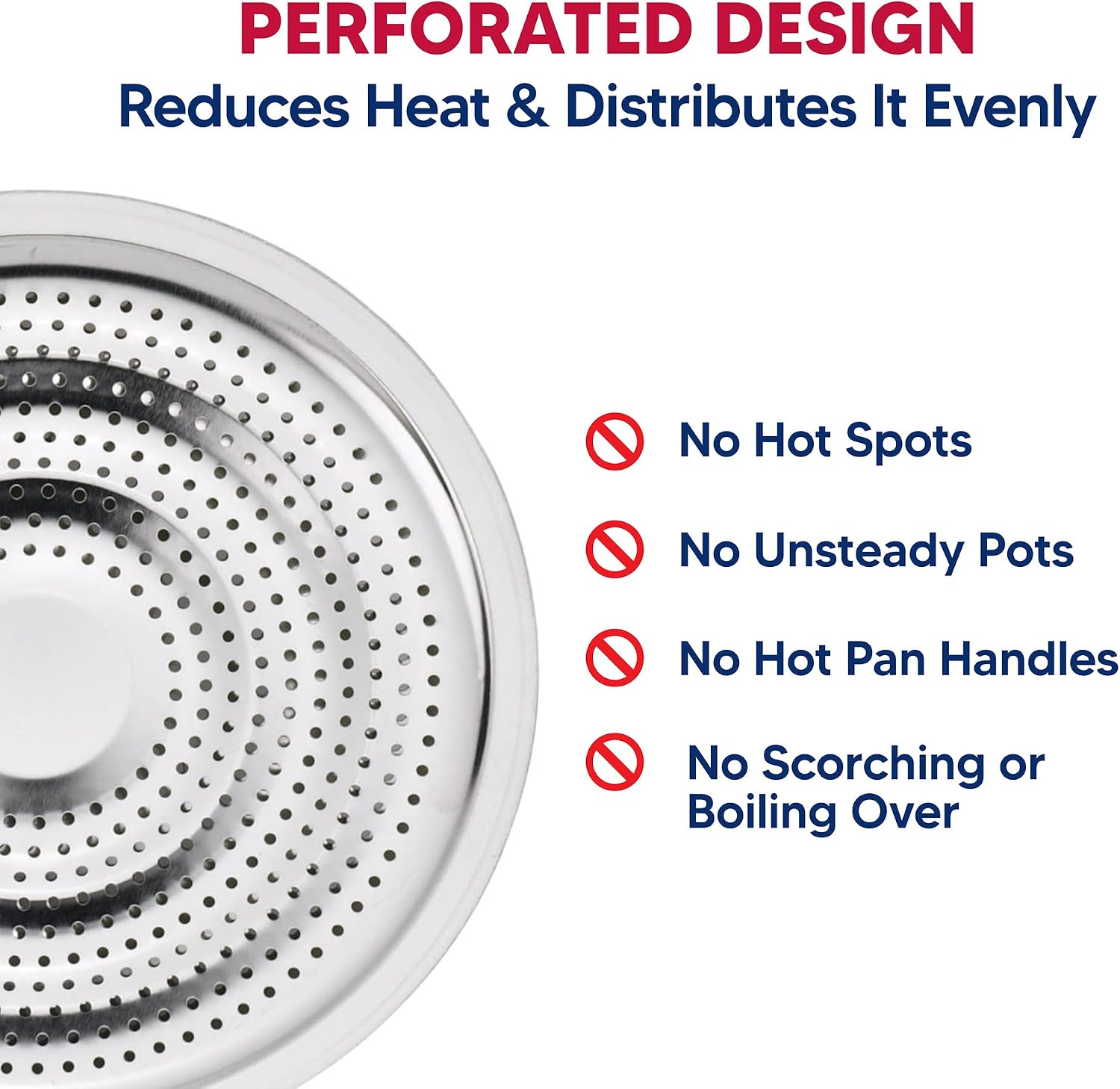 Detalle 2 de HIC Kitchen Heat Diffuser Stainless Steel