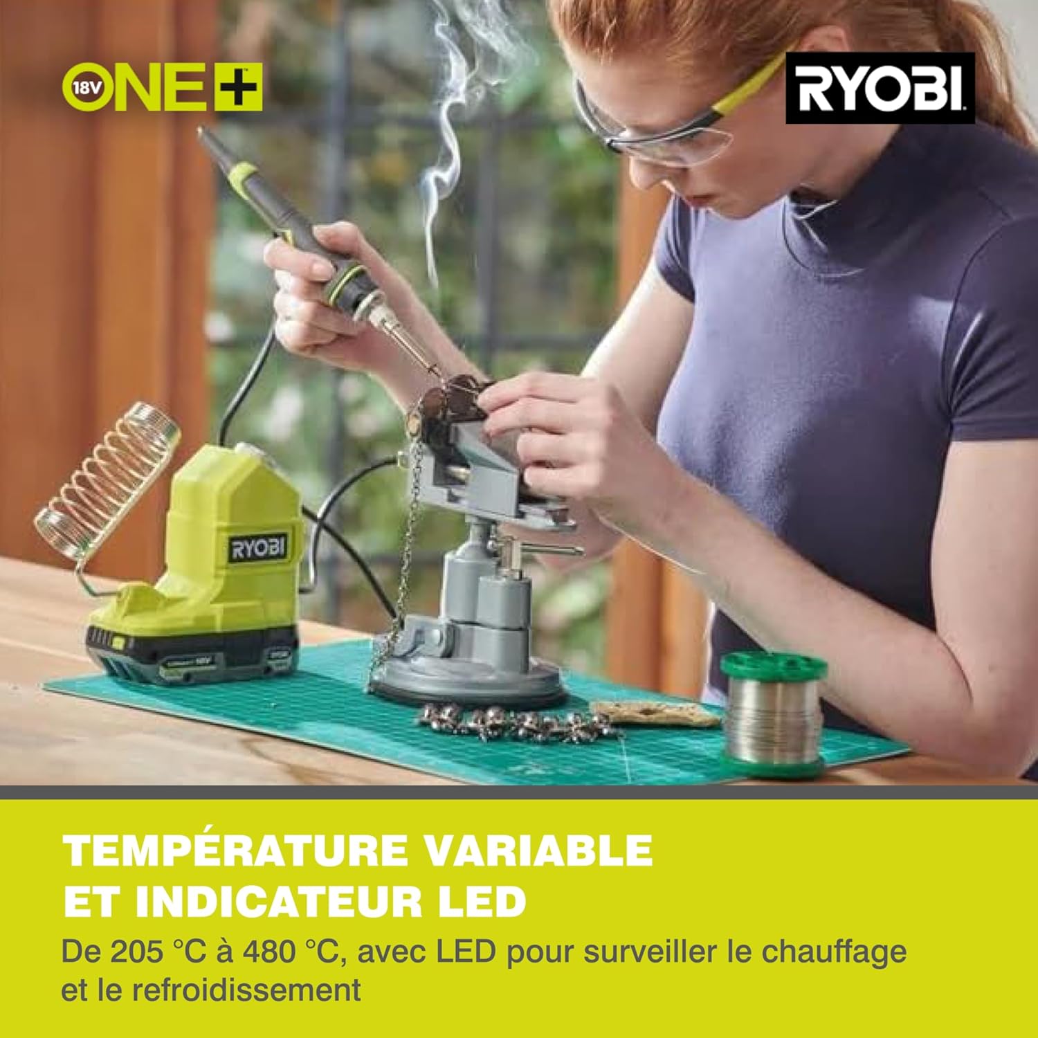 Thumbnail 4 de Ryobi RSI18-0 – Fer à souder sans fil 18V ONE+ avec chauffe rapide et embouts remplaçables