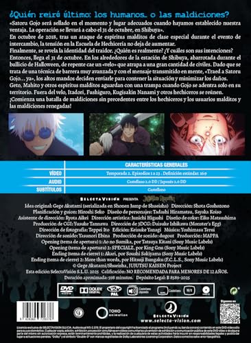 Thumbnail 2 de SELECTA VISION Jujutsu Kaisen Temporada 2 DVD 📷