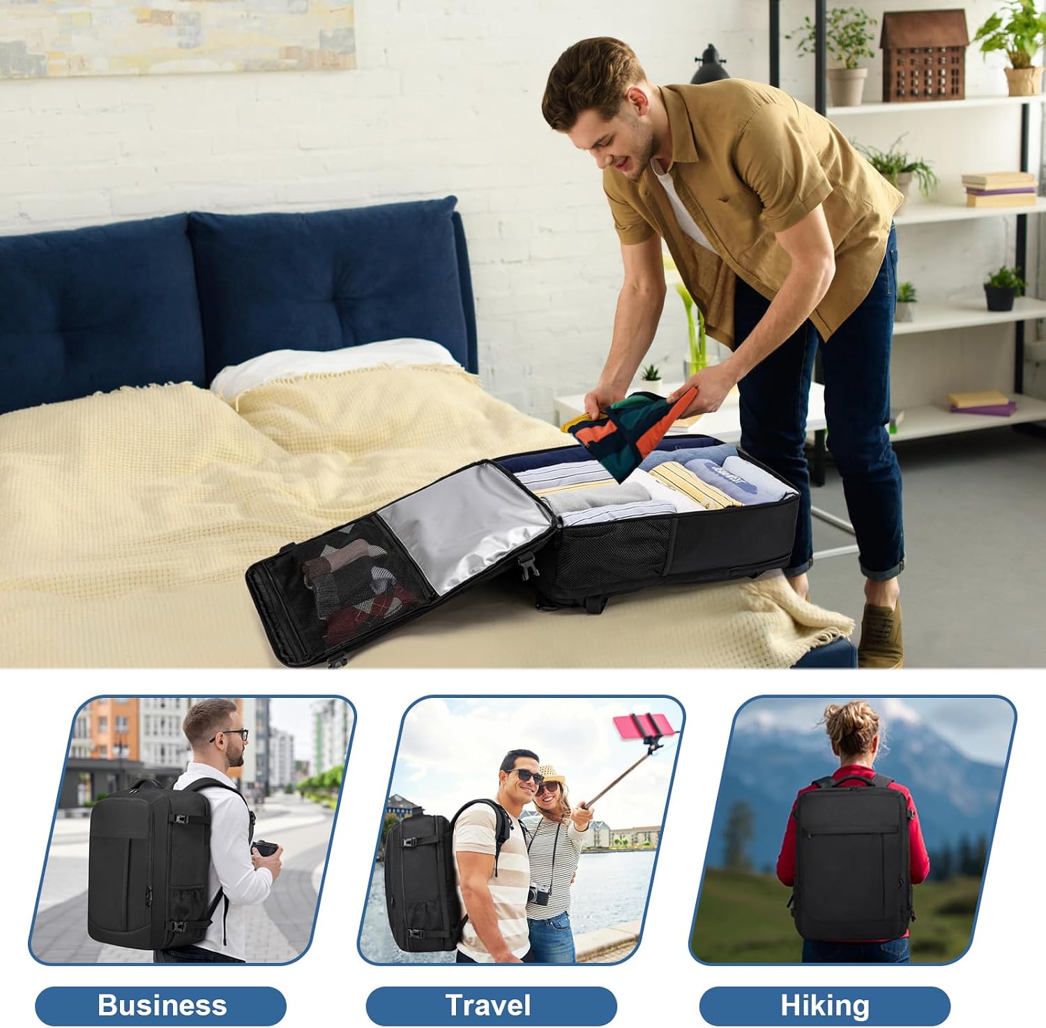 Thumbnail 6 de LIGSAN Ryanair Cabin Bag 55x40x20 Backpack