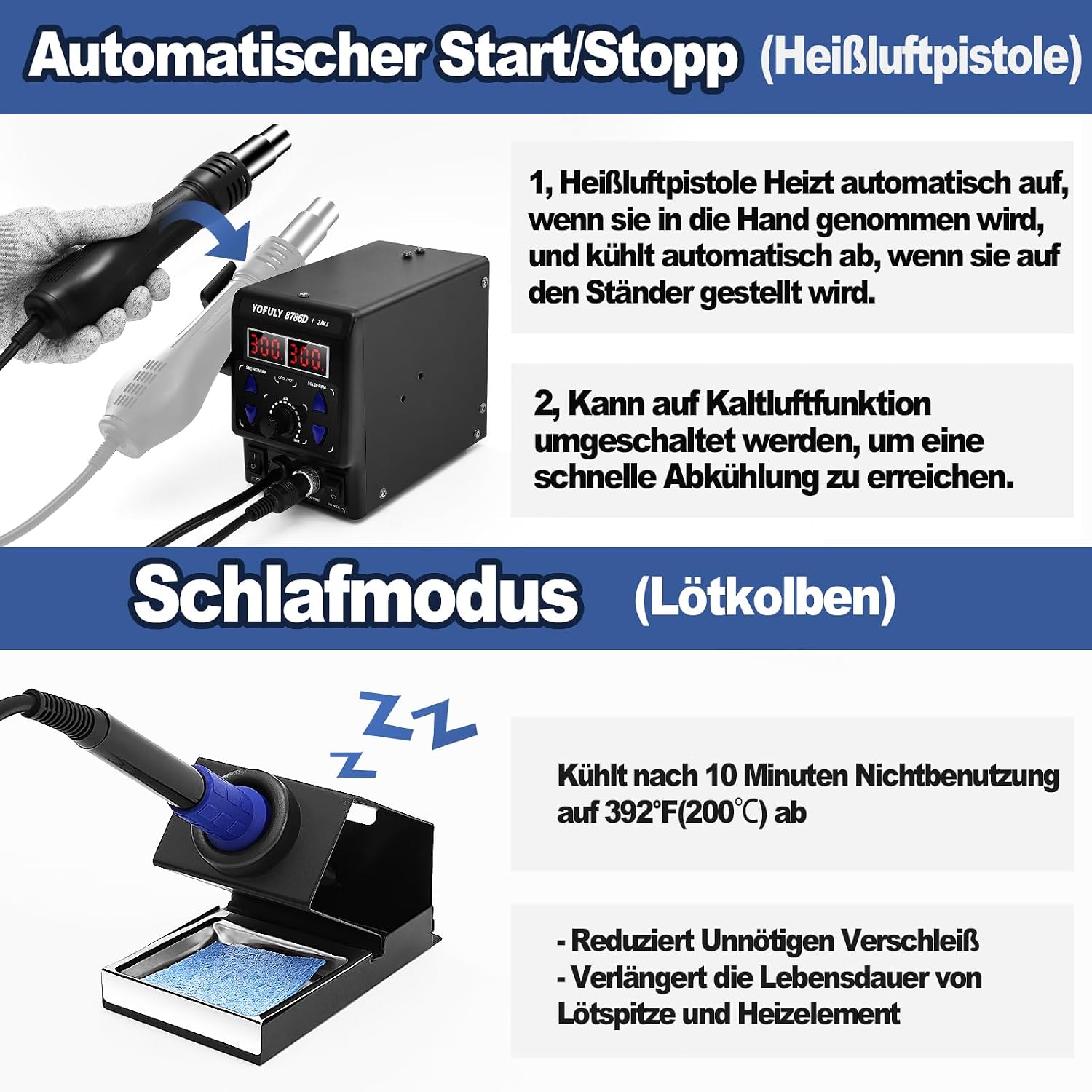 Thumbnail 4 de Yofuly Lötstation 750W 2-in-1