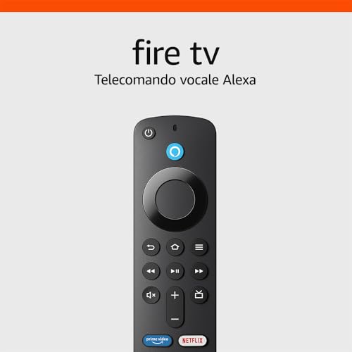 Detalle 1 de Telecomando vocale Alexa per Fire TV di Amazon: controllo a distanza con comandi TV, audio e voce