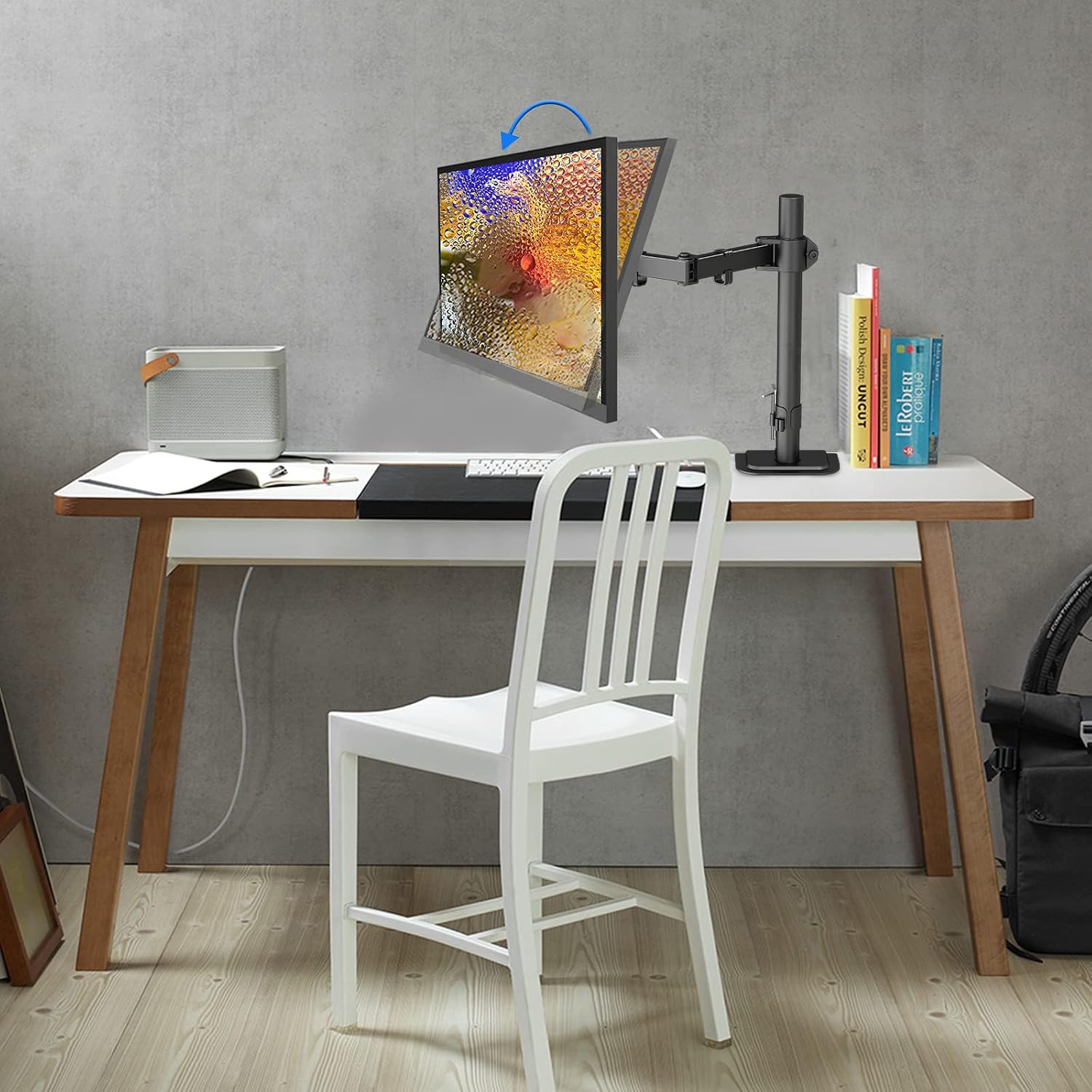 Thumbnail 6 de suptek MD6421 monitorarm voor 13–32 inch, VESA 75/100 mm en 360° draaibaar