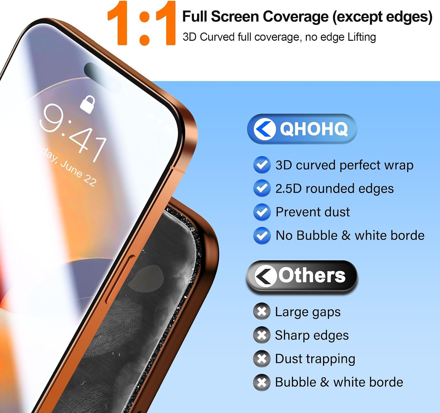 Thumbnail 4 de QHOHQ Protector Pantalla iPhone 17 Pro Max + Cámara