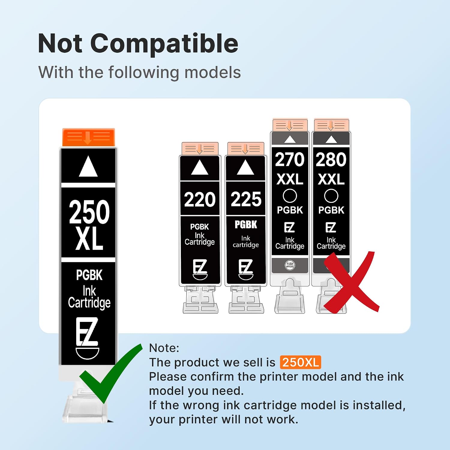 Thumbnail 6 de E-Z Ink Replacement Ink Cartridges PGI-250XL