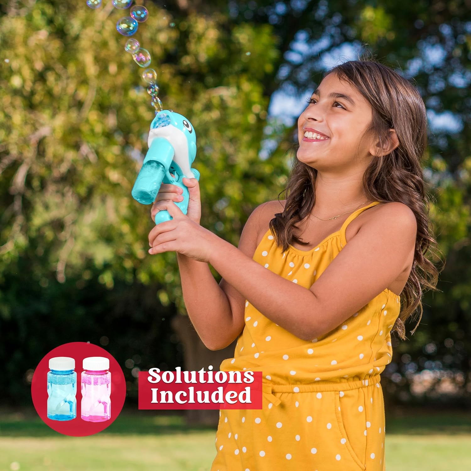 Thumbnail 4 de JOYIN 2 LED Seifenblasenpistolen (Wal) für Kinder – inkl. Batterien und 4 Seifenblasenlösungen