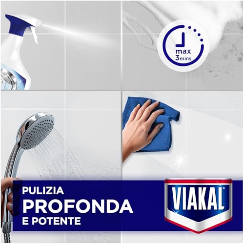 Thumbnail 2 de Viakal Anticalcare Spray Classico 4x800 ml – pulizia efficace del calcare e protezione anti-goccia