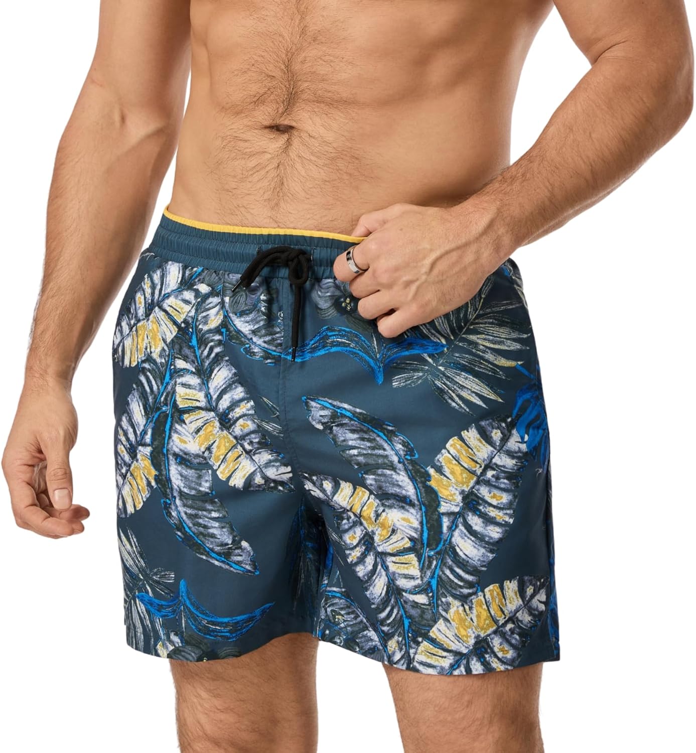 Detalle de AMZSPORT Shorts de Bain Homme Boardshort Imperméable avec Poches et Doublure en Maille