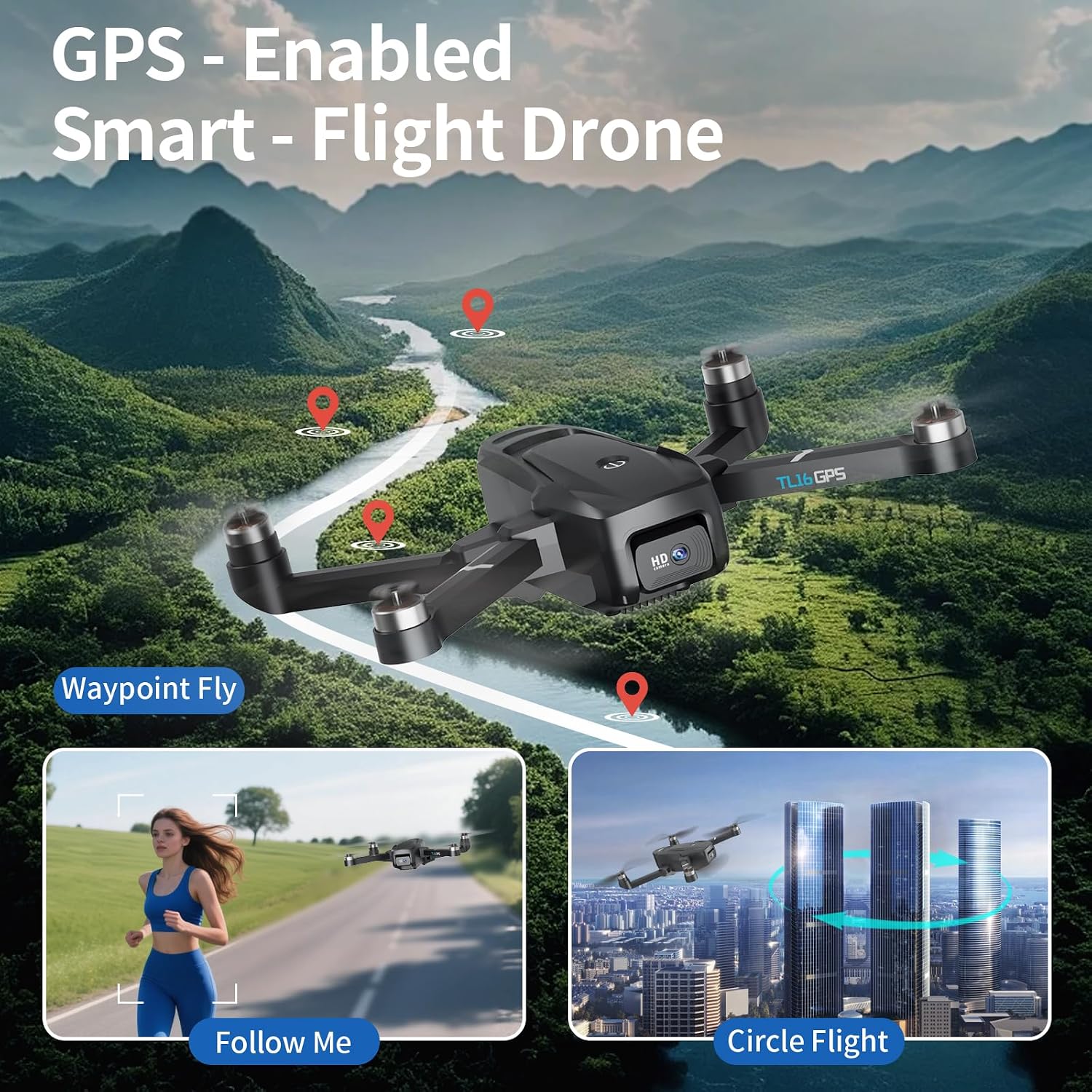 Detalle de TL16GPS 4K GPS drone with camera