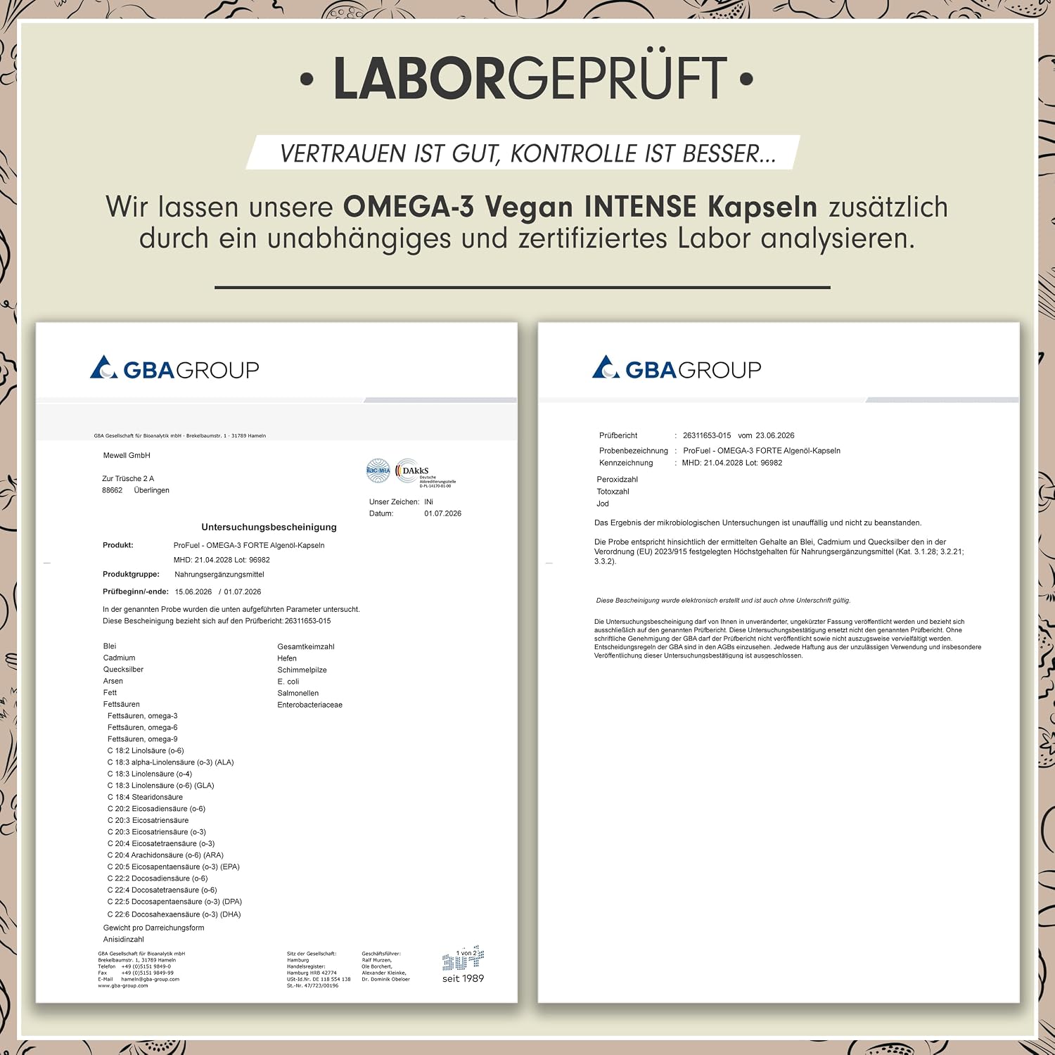 Detalle 1 de Omega-3 Vegan INTENSE 90 Kapseln mit 2.000 mg