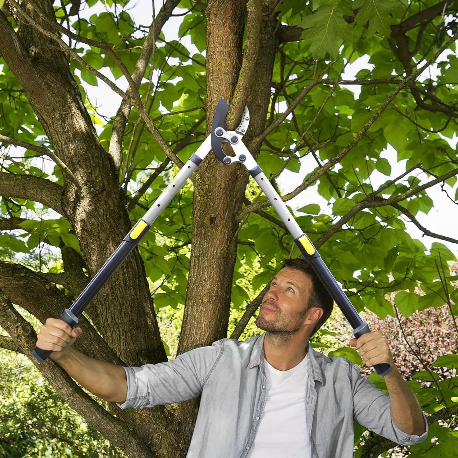 Thumbnail 5 de Jardineer Telescopic Loppers Set (3 pcs) with Extending Tree Lopper, Pruner & SK-5 Steel Blade
