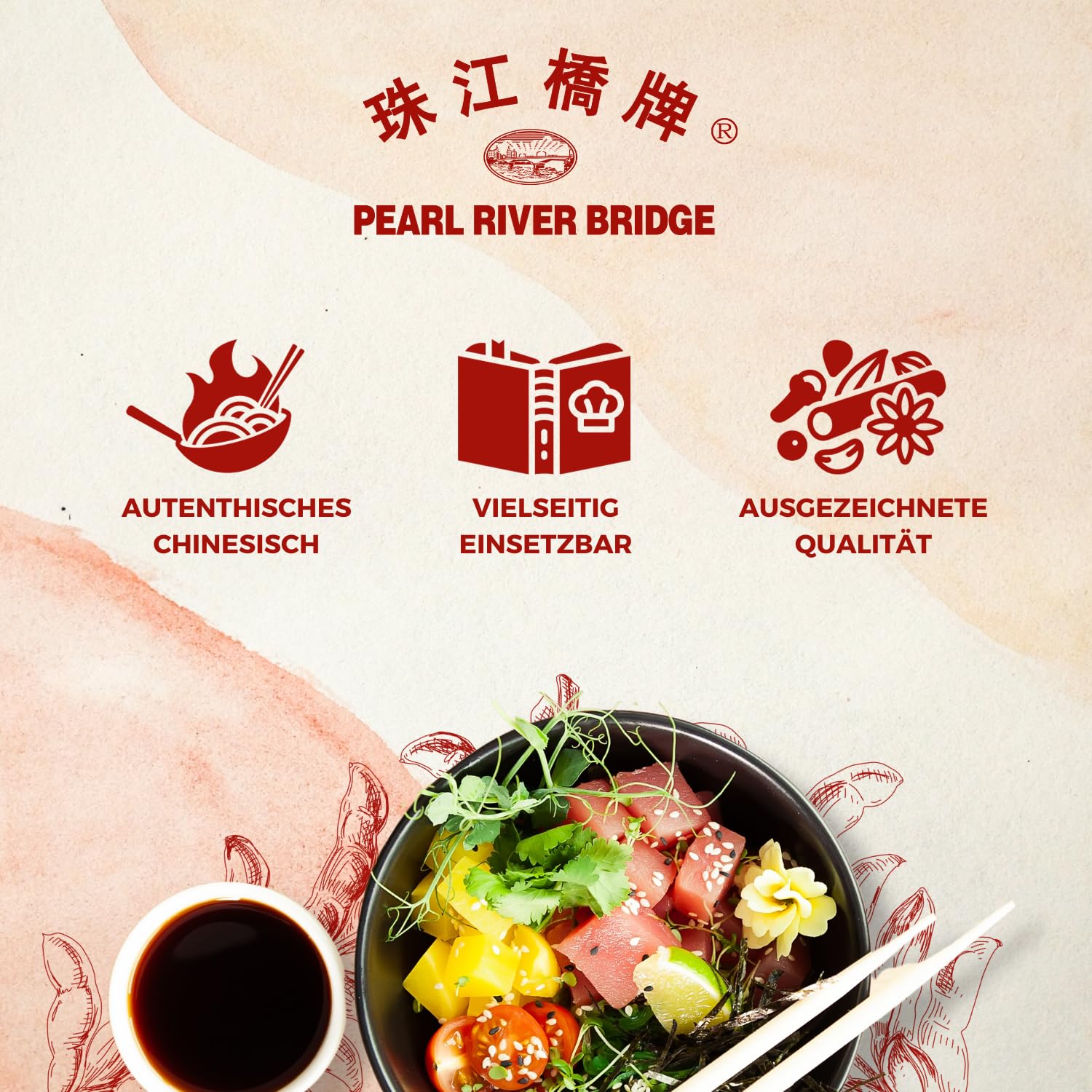 Detalle 2 de PEARL RIVER BRIDGE Gelbe Chili Sauce (1 x 240 g) – ideal als Dip oder für Gerichte