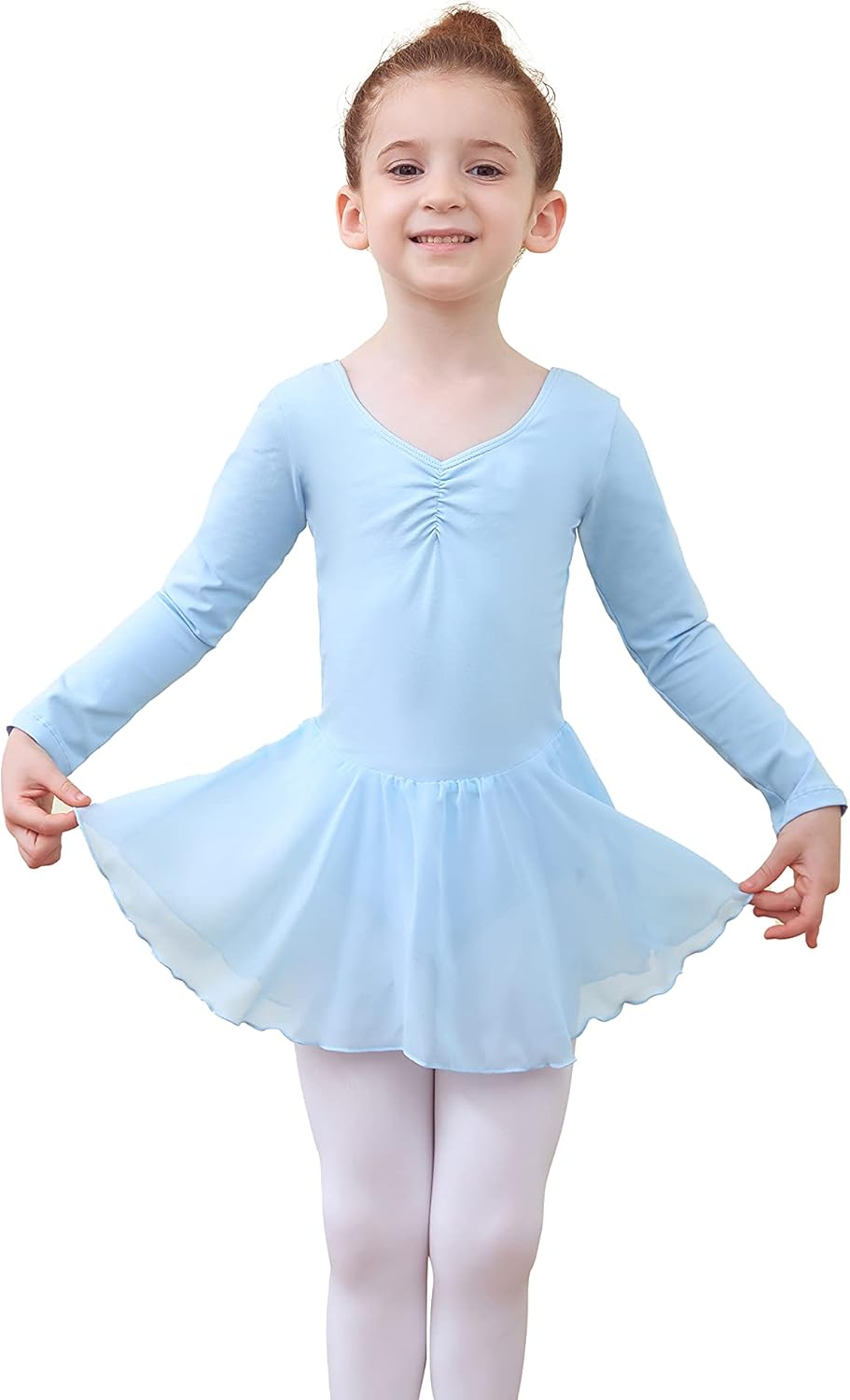 Detalle 2 de Tancefair Ragazza Vestito da Balletto con Body e Tutu in Cotone e Chiffon