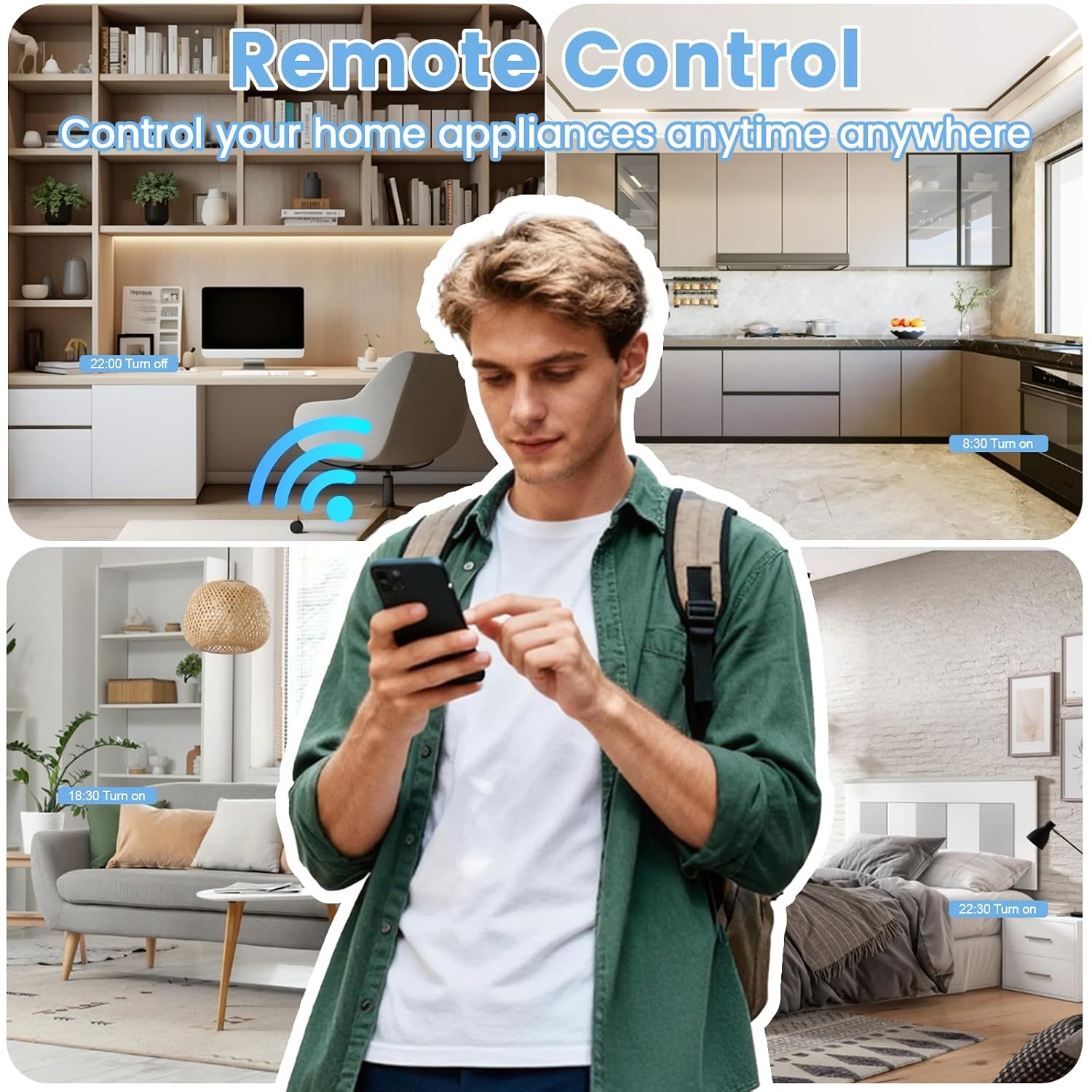 Detalle de Oblinple Smart Plug 13A with Energy Monitoring and Alexa/Google Home Compatibility